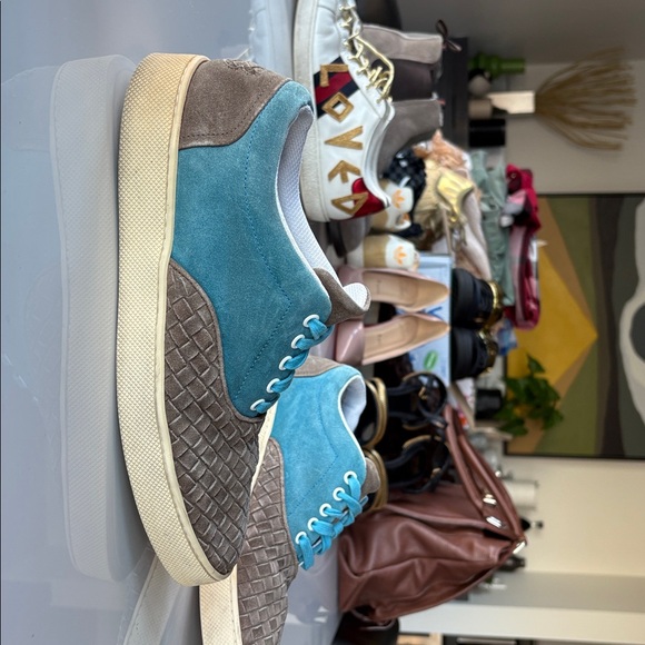 Bottega Veneta Blue and Brown Men's Shoes - Picture 3 of 6